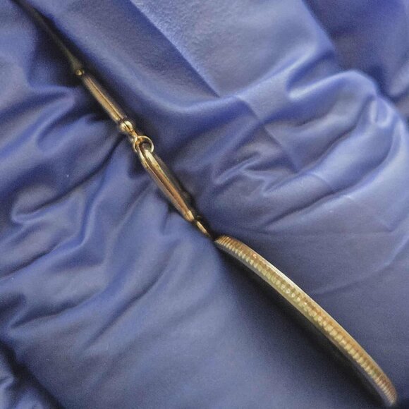18k bracelet - flat hardware style real gold - Picture 13 of 14